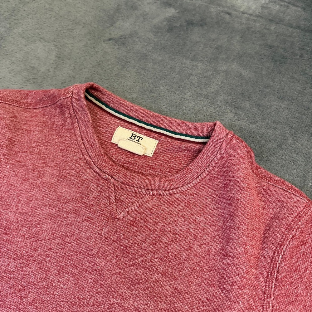 BT Supply Co Standard Issue Sweatshirt Mens Large Cabernet Heathered Crewneck